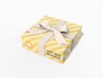 Custom gift box mockup