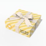Custom gift box mockup