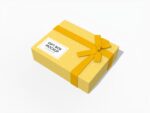 Christmas gift box mockup