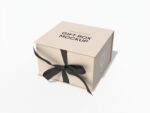 Small gift box mockup