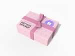 Chocolate gift box mockup