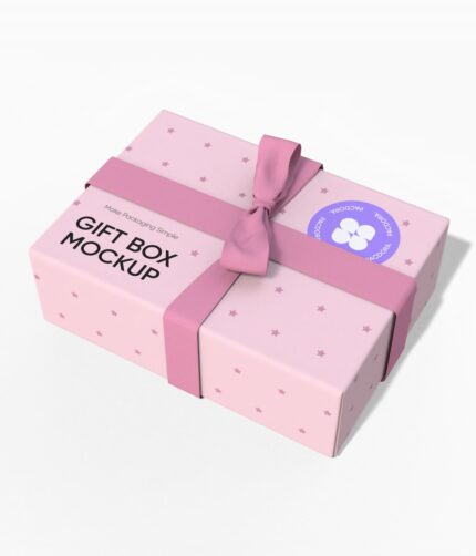 Chocolate gift box mockup