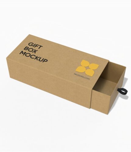 Custom gift sleeve box mockup