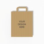 Shopping paper bag mockup
