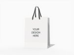 Gift paper bag mockup