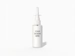 60ml squeeze nozzle skincare bottle mockup
