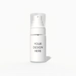 80ml pump head skincare bottle mockup