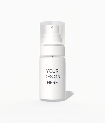 80ml pump head skincare bottle mockup