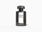 Hexagonal perfume bottle mockup