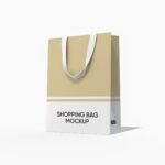 Small shopping bag mockup