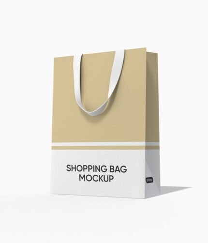Small shopping bag mockup