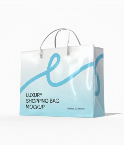 Luxury shopping bag mockup