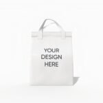 Small takeaway bag mockup