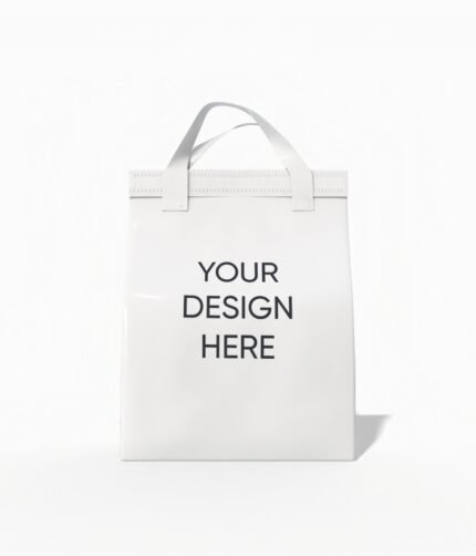 Small takeaway bag mockup