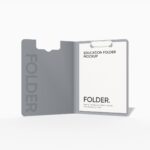Education folder mockup