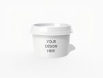 250ml round food container mockup