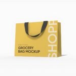 Luxury shopping bag mockup
