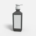 Bottles plastic product label mockup 504640