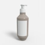 Bottles plastic product label mockup 504730