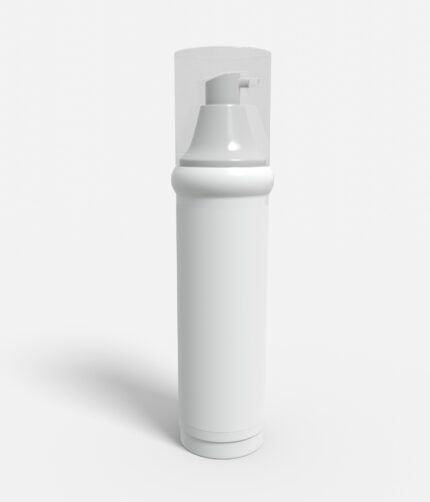 Bottles plastic product label mockup 504820