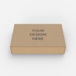 Flip top mailer box mockup