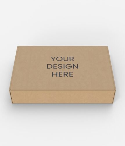 Flip top mailer box mockup
