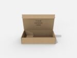 Flip top magnet box mockup