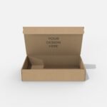 Flip top magnet box mockup