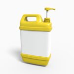 Bottles plastic product label mockup 502640