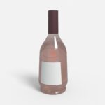 Bottles glass product label mockup 504970