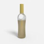 Bottles glass product label mockup 504980