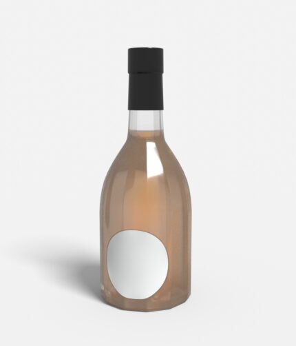 Bottles glass product label mockup 504990