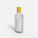 Bottles plastic product label mockup 505110