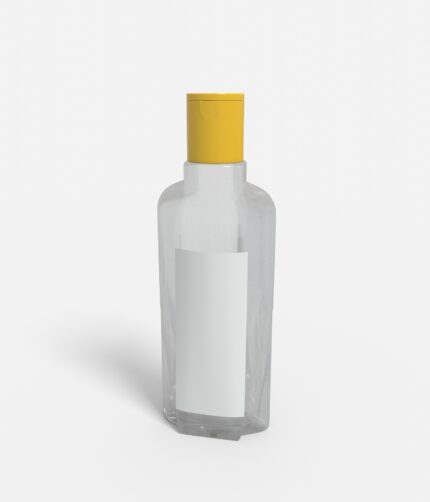 Bottles plastic product label mockup 505110