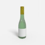 Bottles glass product label mockup 502160