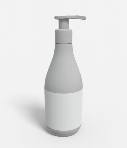 Bottles plastic product label mockup 505210