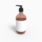 Bottles plastic product label mockup 502880