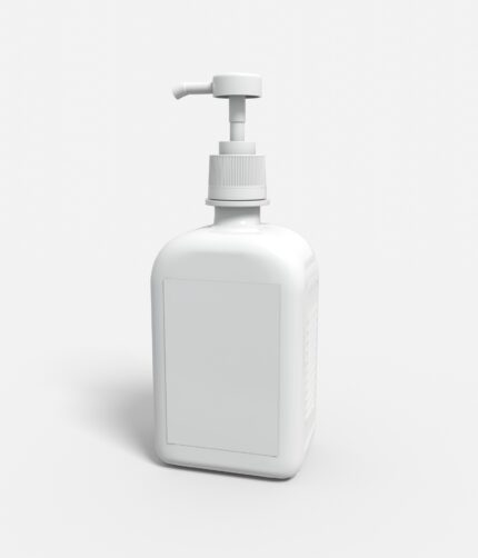 Bottles plastic product label mockup 505430