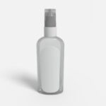 Bottles plastic product label mockup 505460