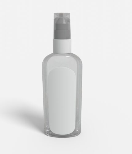 Bottles plastic product label mockup 505460