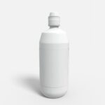 Bottles plastic product label mockup 505480