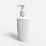 Bottles plastic product label mockup 505490