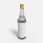Bottles glass product label mockup 505540