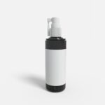 Bottles plastic product label mockup 505550