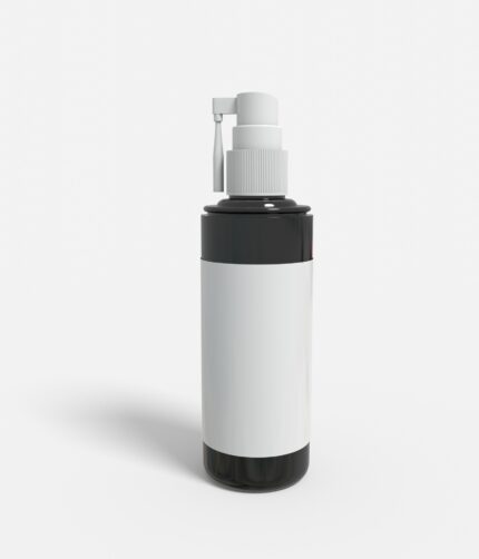 Bottles plastic product label mockup 505550