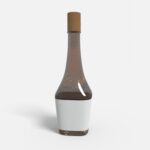Bottles glass product label mockup 505570