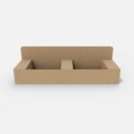 Display boxes/stands two-square backplanes mockup 170030