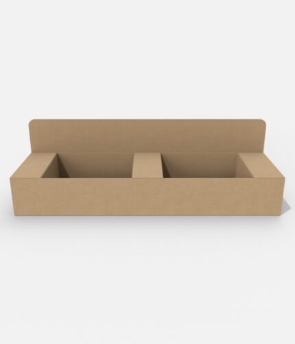Display boxes/stands two-square backplanes mockup 170030