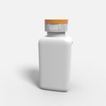 Bottles plastic product label mockup 505690