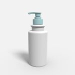 Bottles plastic product label mockup 506100